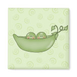 Customizable Two Peas in a Pod magnet