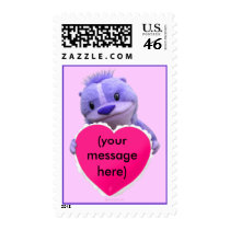 Customizable Valentine's Day gift stamps