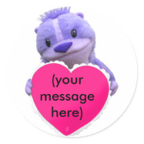 Customizable Valentine's Day sticker
