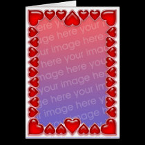 Customizable Valentine's Day Template Card cards
