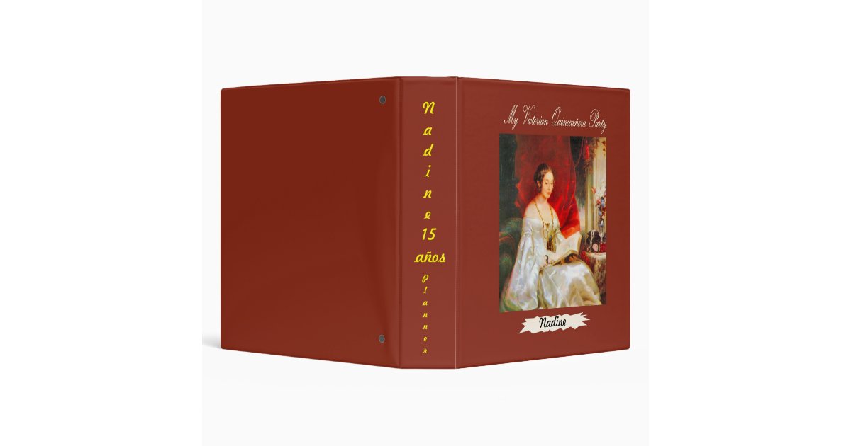 Customizable Victorian Quinceañera Planner Binder Zazzle