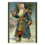 Customizable Victorian Santa Greeting Card