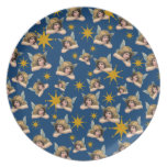 Customizable Vintage Angels & Stars Plate