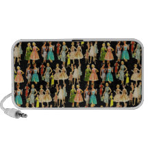 Customizable Vintage Fashion Notebook Speaker