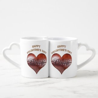 Customizable Vintage Football Valentine Mugs Couples' Coffee Mug Set CLICK HERE