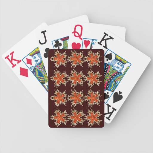 Customizable Vintage Haeckel Starfish Bicycle Poker Cards