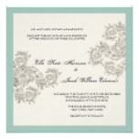 Customizable Vintage Inspired Wedding Invite