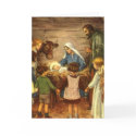 Customizable Vintage Nativity cards