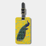 Customizable Vintage Peacock Swirl Tag For Luggage