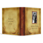 Customizable Vintage Wedding Photo Binder