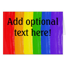 Customizable Watercolor Rainbow Greeting Card