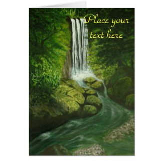 Customizable Waterfall Card card