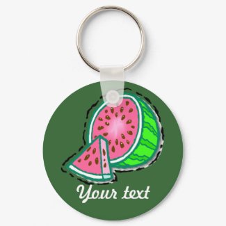 Customizable Watermelon Keychain (DARK) keychain