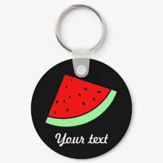Customizable Watermelon Keychain (DARK) keychain
