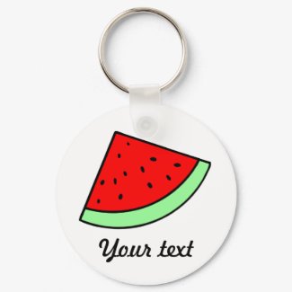 Customizable Watermelon Keychain (LIGHT) keychain