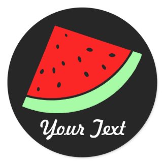Customizable Watermelon Sticker (DARK) sticker