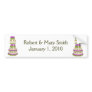 Customizable Wedding Cake Bumper Sticker
