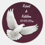 Customizable Wedding Dove Sticker