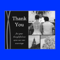 Customizable Wedding Thank You Card Photo Pictures Post Card
