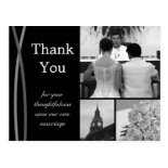 Customizable Wedding Thank You Card Photo Pictures Post Card