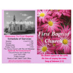 Customizable Weekly Church Bulletin (Inside Blank) Personalized Letterhead
