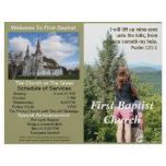 Customizable Weekly Church Bulletin (Outside Only) letterhead