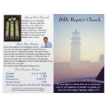 Customizable Weekly Church Bulletin (Outside Only) Custom Letterhead