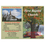 Customizable Weekly Church Bulletin (Outside Only) Letterhead