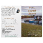 Customizable Weekly Church Bulletin (Outside Only) Custom Letterhead