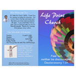 Customizable Weekly Church Bulletin (Outside Only) Letterhead Design