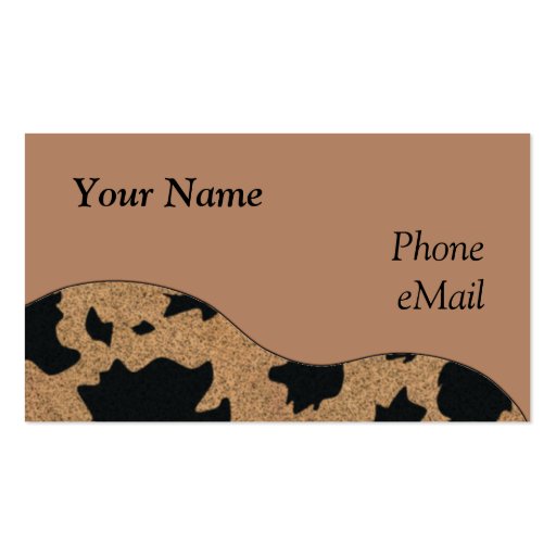 CUSTOMIZABLE Western Business Cards (front side)