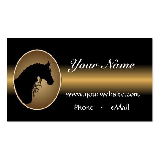 Customizable Western Business Cards (front side)
