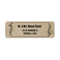 Customizable Western Inspired Return Address Label