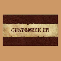 CUSTOMIZABLE Western Leather business cards