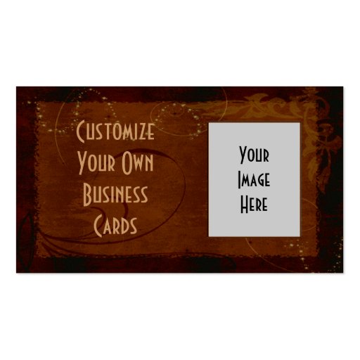 CUSTOMIZABLE Western Style Business Cards (front side)