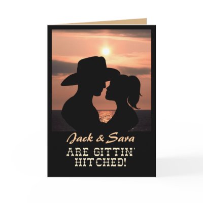 CUSTOMIZABLE Western Wedding INVITATION Cards by RanchLady