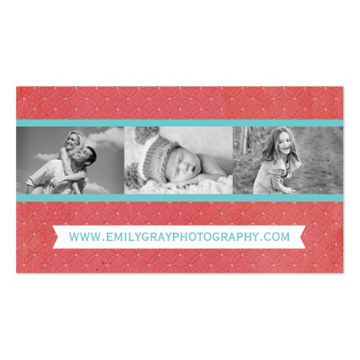 Customizable Whimsical Photographer Business Cards (back side)