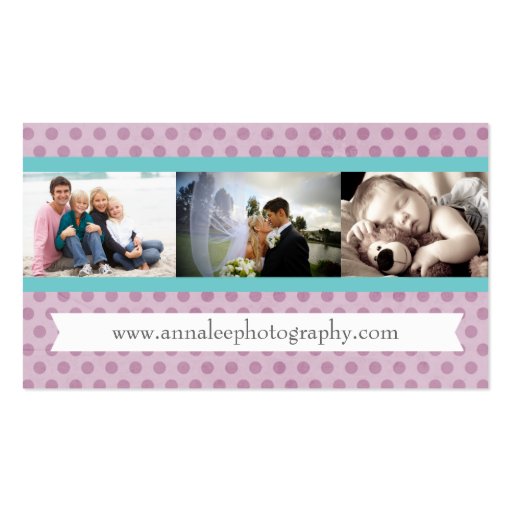 Customizable Whimsical Photographer Business Cards (back side)