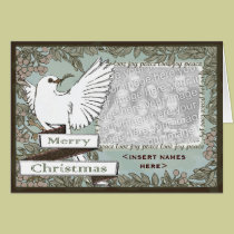 CUSTOMIZABLE White Dove Christmas ... - Customized cards
