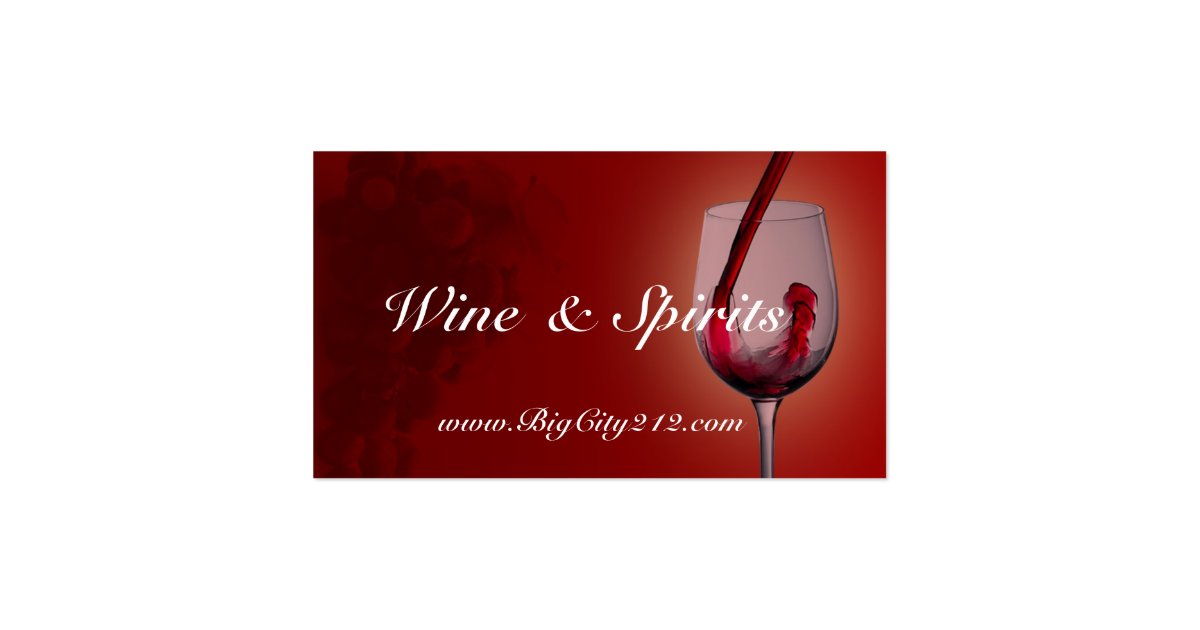 CUSTOMIZABLE Wine Shop Business Cards Zazzle