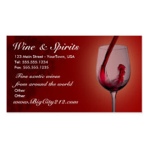 CUSTOMIZABLE Wine Shop Business Cards