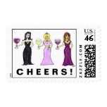 Customizable Wine Women Postage postage