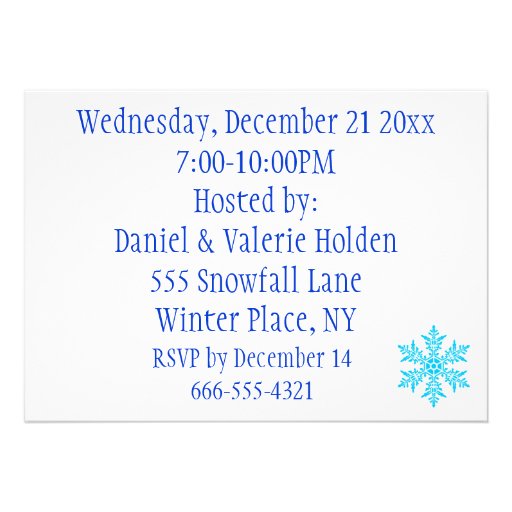 Customizable Winter Solstice Party Invitation