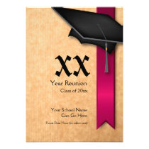 Customizable Year Maroon Class Reunion Invitation invitations