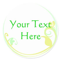 Customizable Yellow Flower Stickers