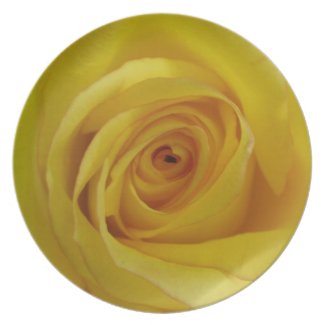 Customizable Yellow Rose Plate fuji_plate