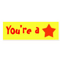 Customizable "You're A Star" bookmarker business cards by malibuitalian Customizable "You're A Star" bookmarker business cards