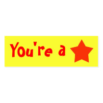 Customizable "You're A Star" bookmarker business cards by malibuitalian Customizable "You're A Star" bookmarker business cards