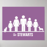 Customize a Family of Five Poster