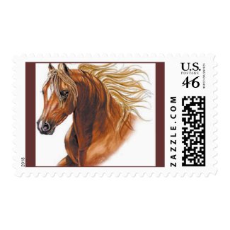 Customize Brown Horse Stamps stamp